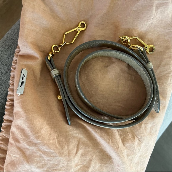 MIU MIU VITELLO SHINE BOW BAG - Picture 10 of 16